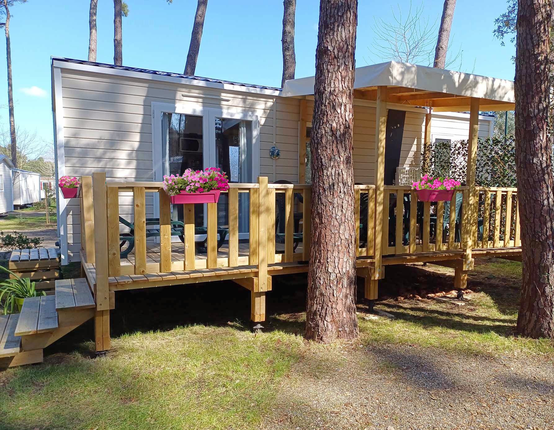 mobil-home-seignosse-landes-location-vacances Location de mobil-home pour les vacances à Seignosse dans les Landes en bord de mer